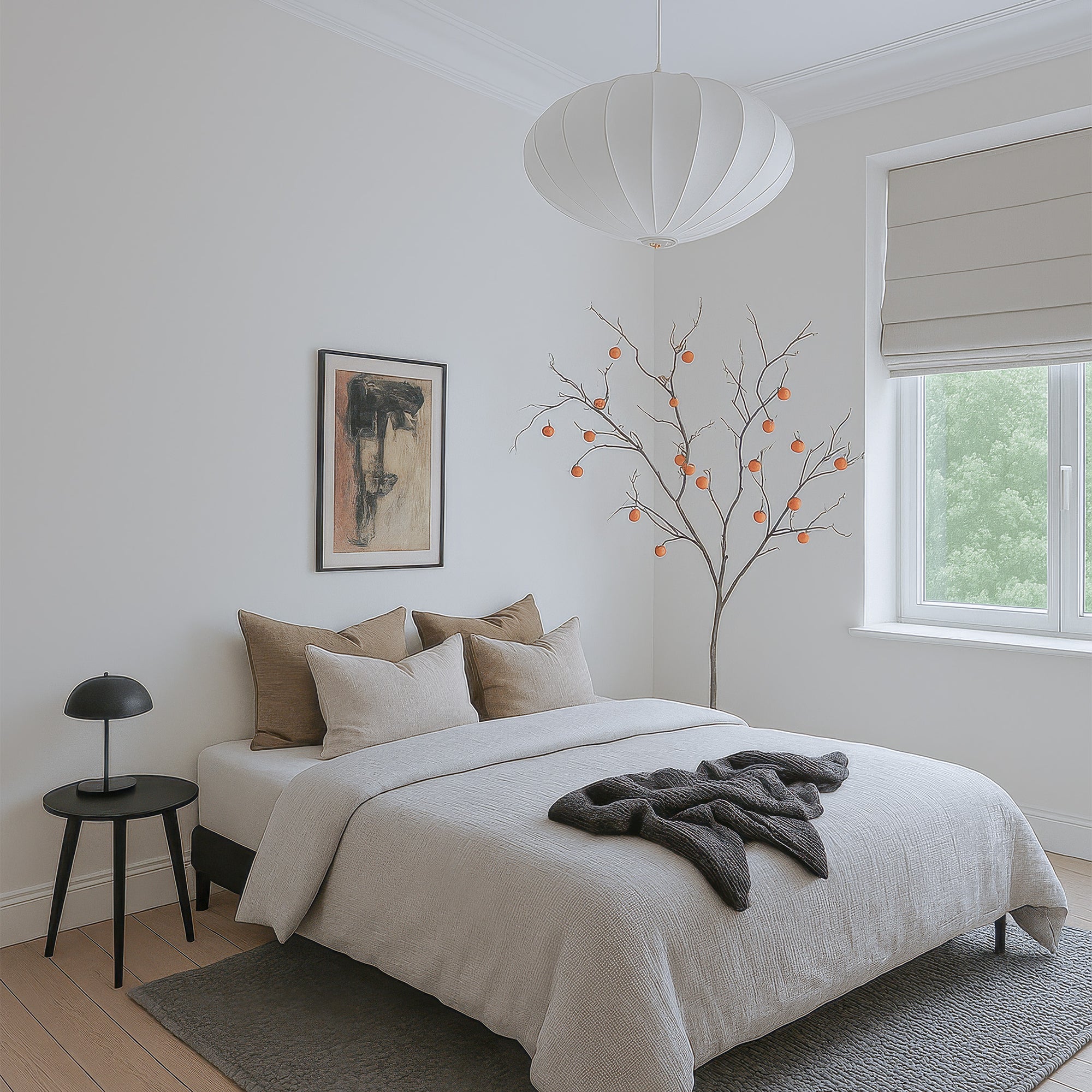 Misty vouwgordijn verduisterend grijs wit slaapkamer raam maatwerk plisse gordijn lichtdicht