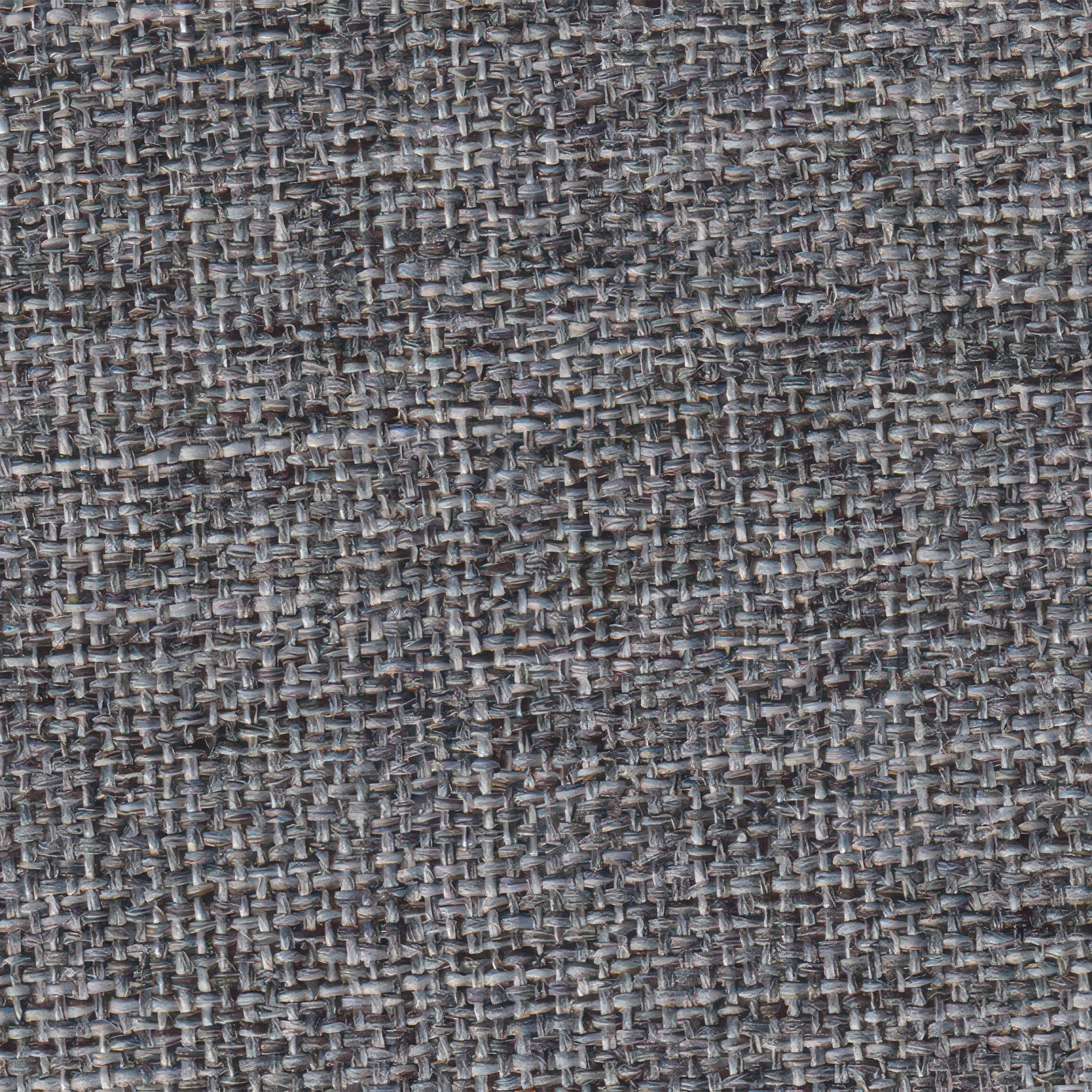 Misty vouwgordijn stof grijs bruin geweven textuur verduisterend maatwerk gordijn detail close-up